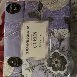 Hotel Collection Queen Bedding Set - Purple Floral